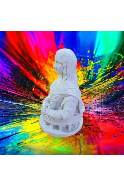 3D Mona Lisa Büst Granit Renk - Görsel 3