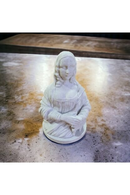 3D Mona Lisa Büst Granit Renk - Görsel 8