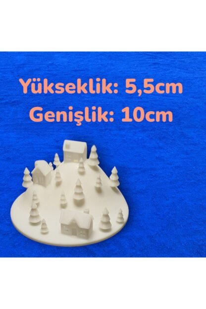 2 Adet Titreyen Işıklı Dağ Şeklinde Masa Süsü 10cm X 5,5 Cm - Görsel 2