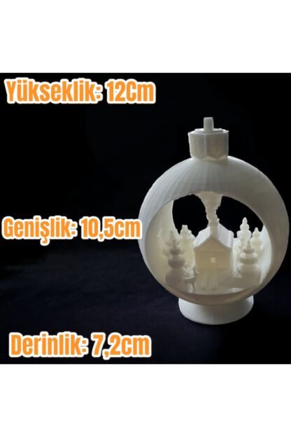 Işıklı Küre Şeklinde Asılabilir Masa Süsü - Görsel 2