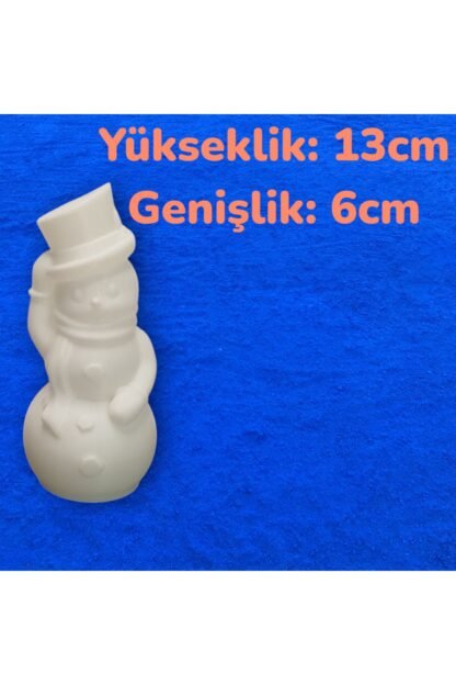 Titreyen Işıklı Kardan Adam Şeklinde Yılbaşı Masa Süsü ( 13cm X 6cm ) - Görsel 2