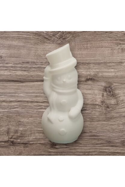 Titreyen Işıklı Kardan Adam Şeklinde Yılbaşı Masa Süsü ( 13cm X 6cm ) - Görsel 6