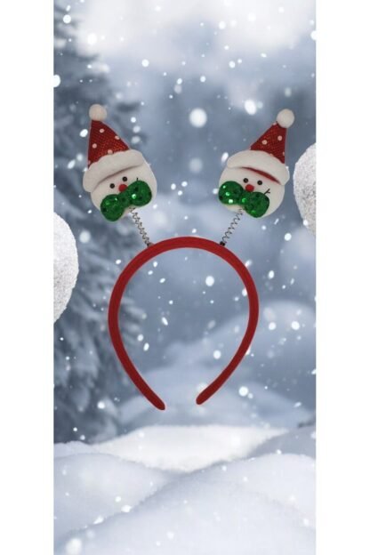 Şirin Noel Baba Figürlü Yılbaşı Taçı. ( Yetişkin ve Çocuklar İçin Uygun)
