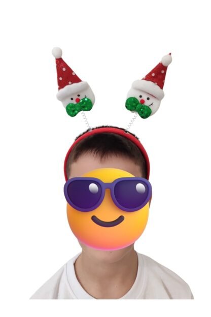 Şirin Noel Baba Figürlü Yılbaşı Taçı. ( Yetişkin ve Çocuklar İçin Uygun) - Görsel 3